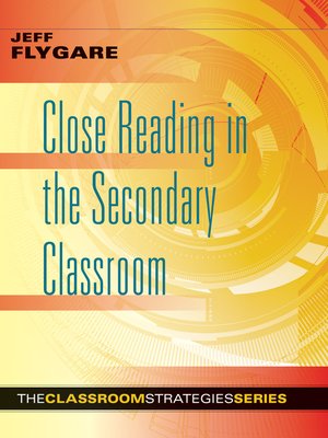 cover image of Close Reading in the Secondary Classroom
